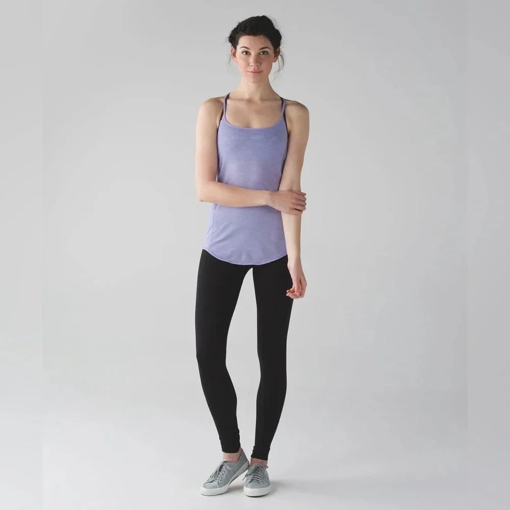 Lululemon Lighten Up Tank Lilac Blurry Belle Multi Deep Zinfandel Size 6